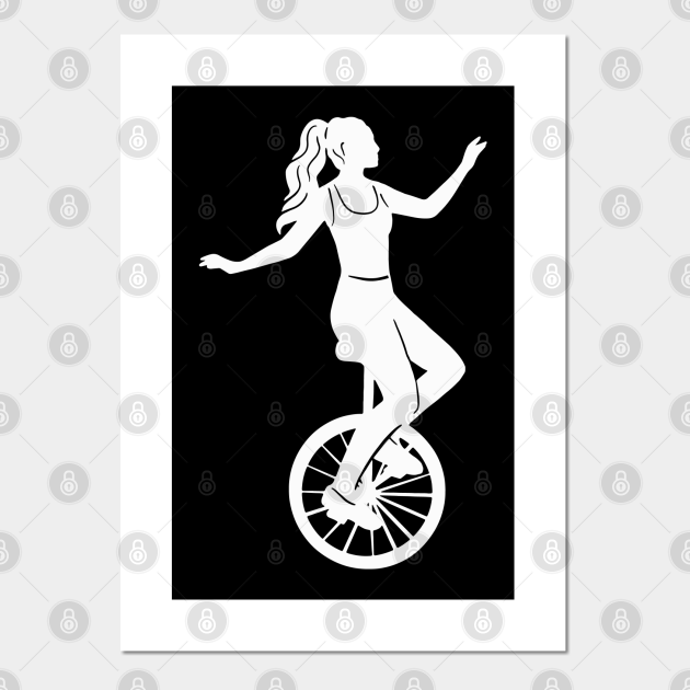 Unicyclist unicycling gift Unicycle Posters and Art Prints TeePublic